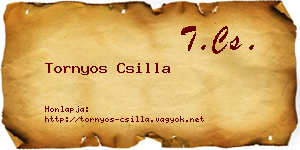 Tornyos Csilla névjegykártya